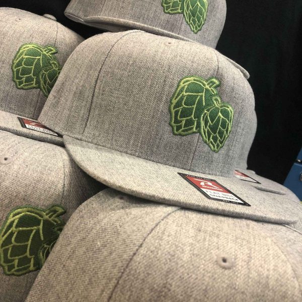 Hat - Flatbill Heather Grey w/Hops